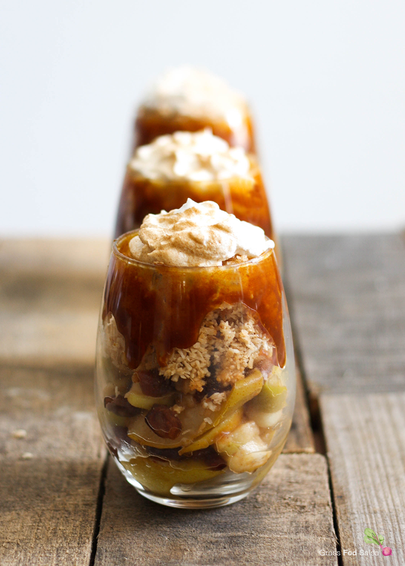 Salted Caramel Apple Parfaits | 15 healthy thanksgiving recipes