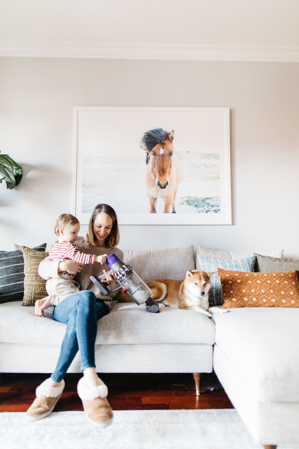 clean house with kids