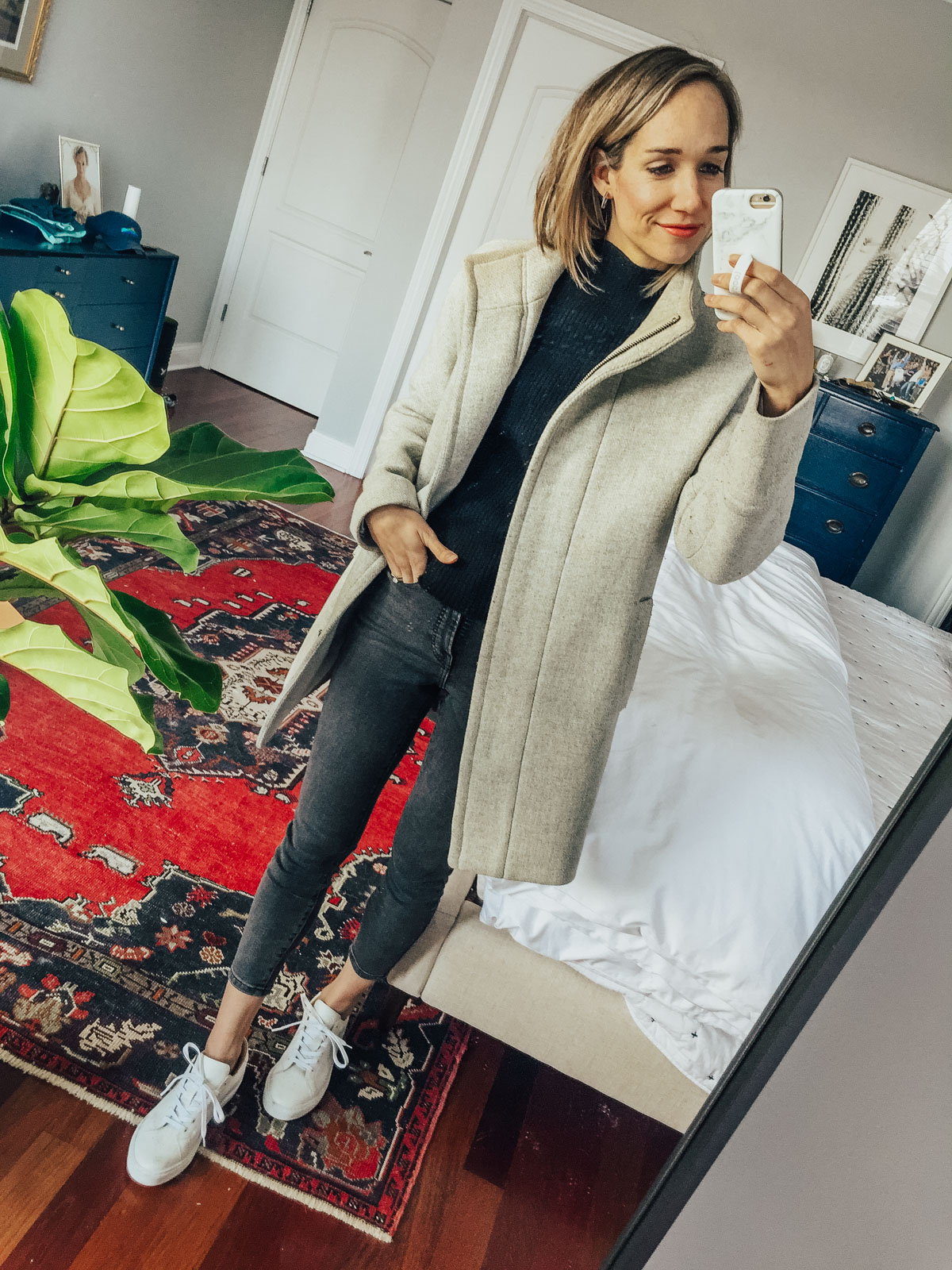 black sweater and black jeans outfit