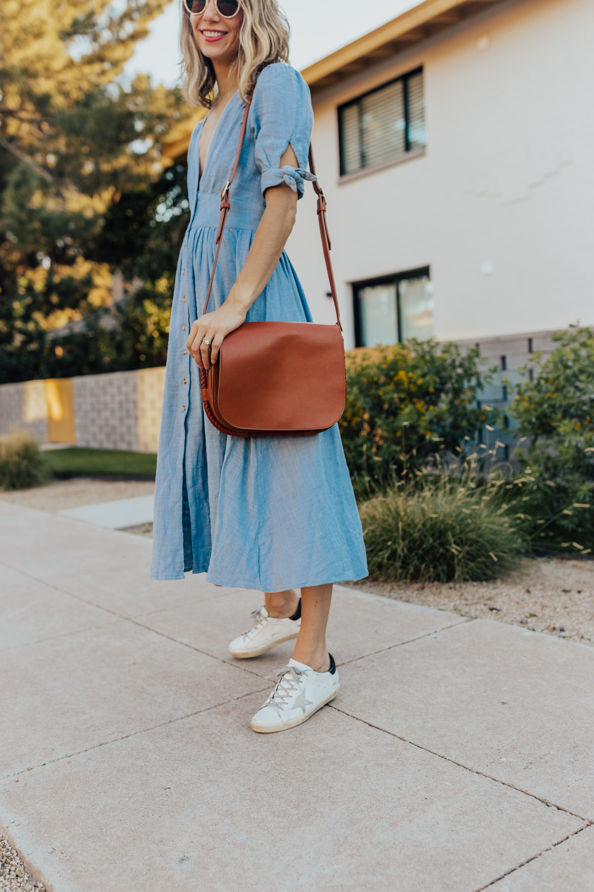 blue summer outfit