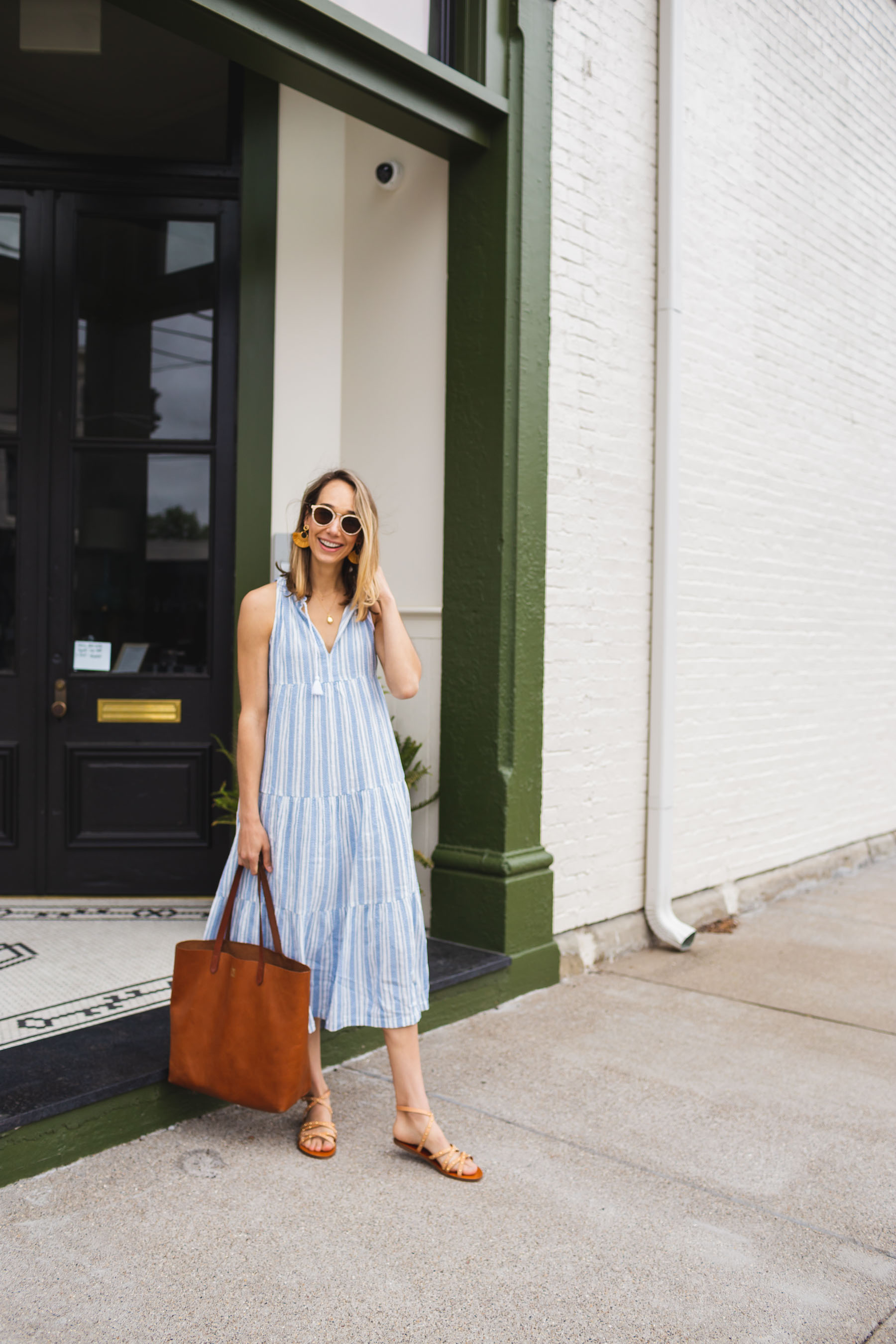 Striped Maxi Dress - what to wear summer