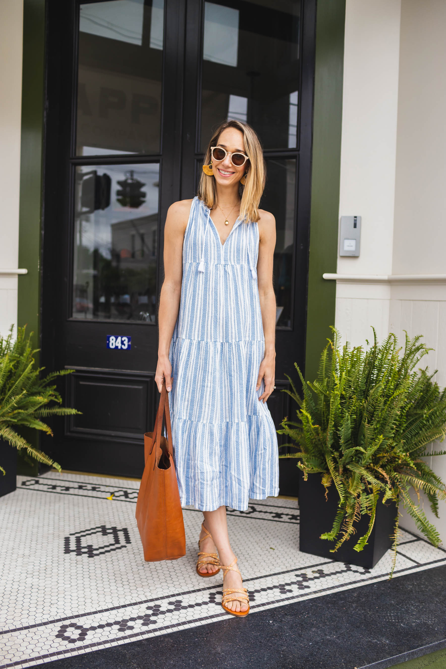 Striped Maxi Dress - summer outfit idea