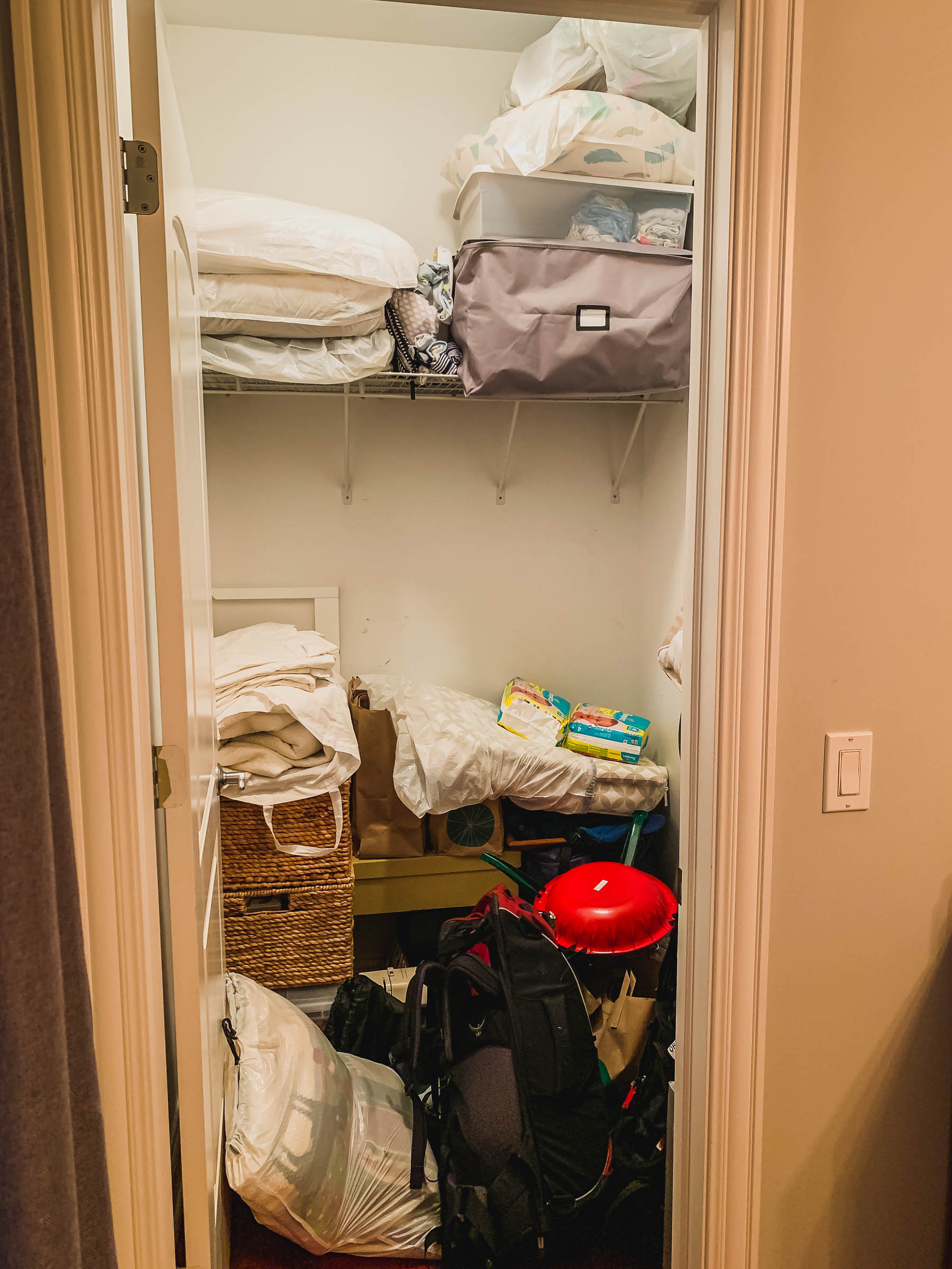kids closet before