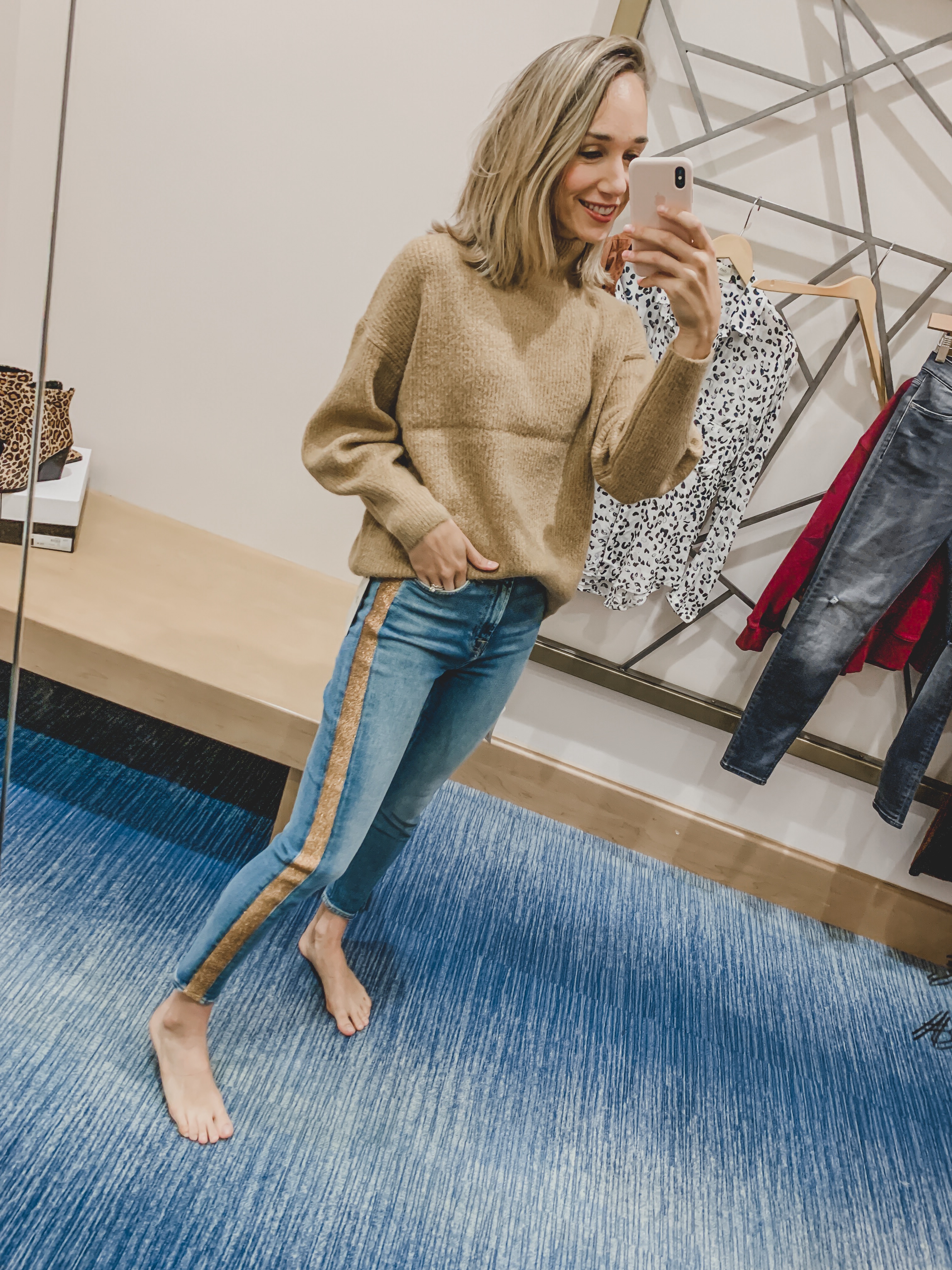 tuxedo stripe jeans