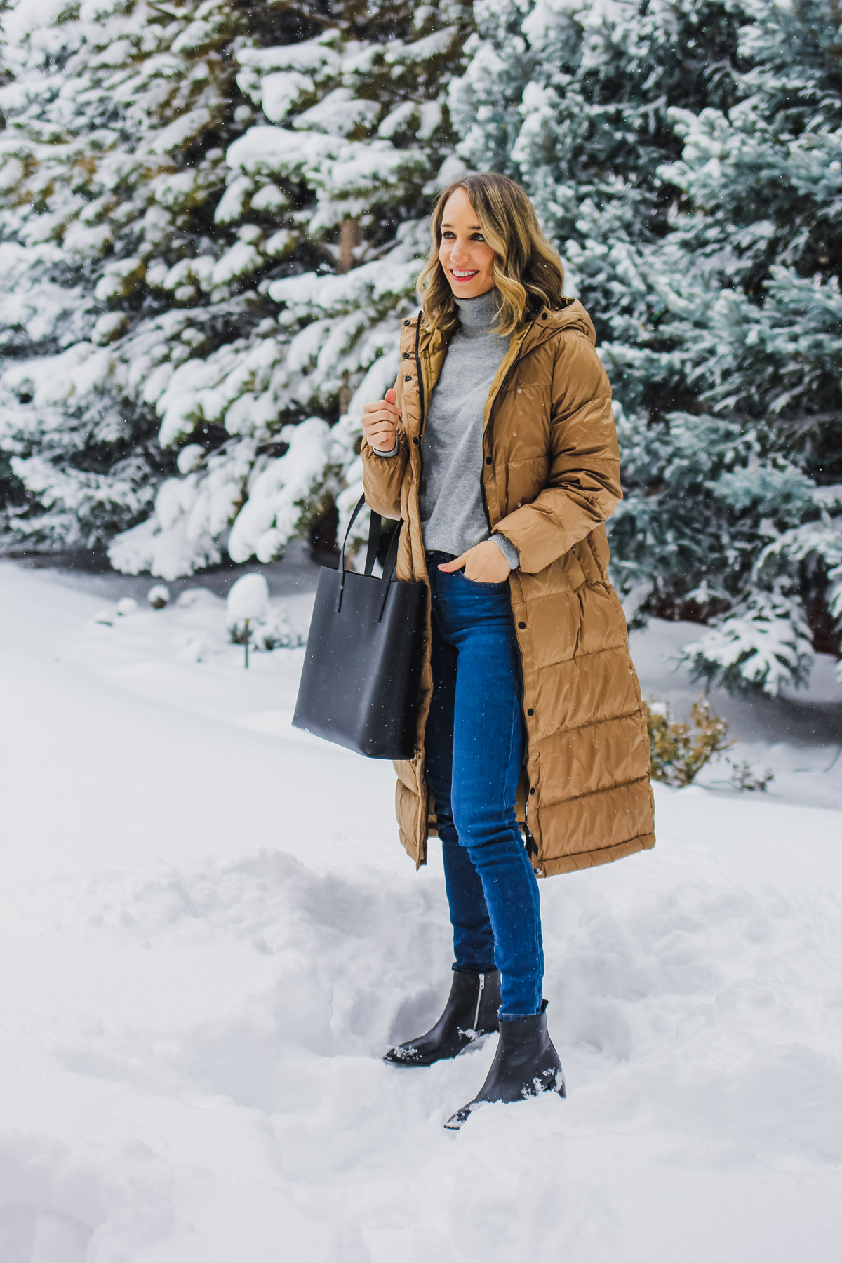 puffer jacket outfit