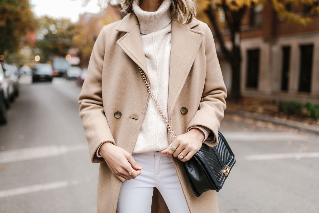 how to wear white in winter