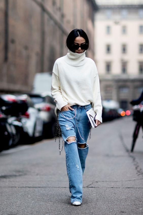 turtleneck sweater outfit 