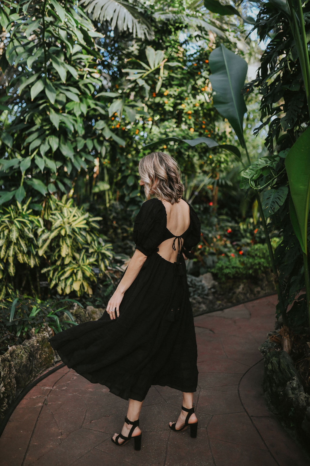 open back dress casual