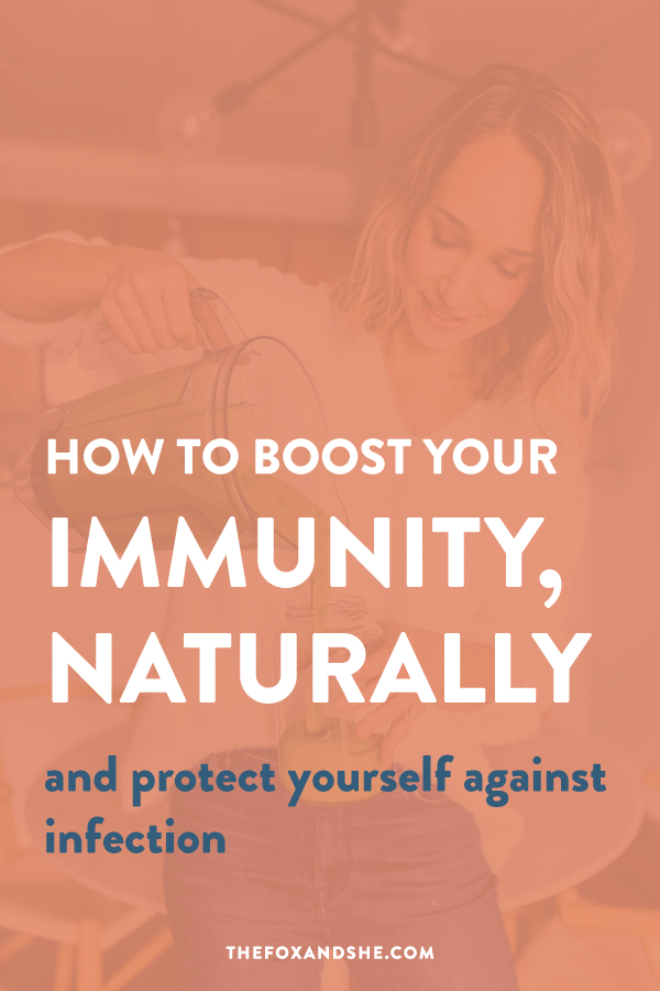 Looking for how to boost your immune system naturally? We can easily strengthen our immune system with small changes at home. These immune system boosters are easy to implement and have a lasting-impact on your health. Click through for more immune support and healthy living tips! #healthyliving #holisticwellness #naturalliving