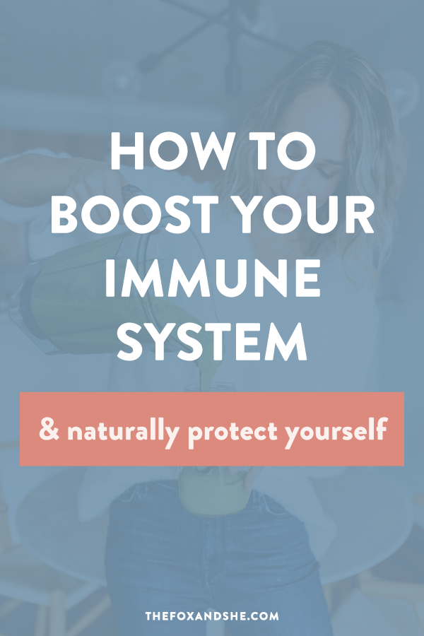Looking for how to boost your immune system naturally? We can easily strengthen our immune system with small changes at home. These immune system boosters are easy to implement and have a lasting-impact on your health. Click through for more immune support and healthy living tips! #healthyliving #holisticwellness #naturalliving