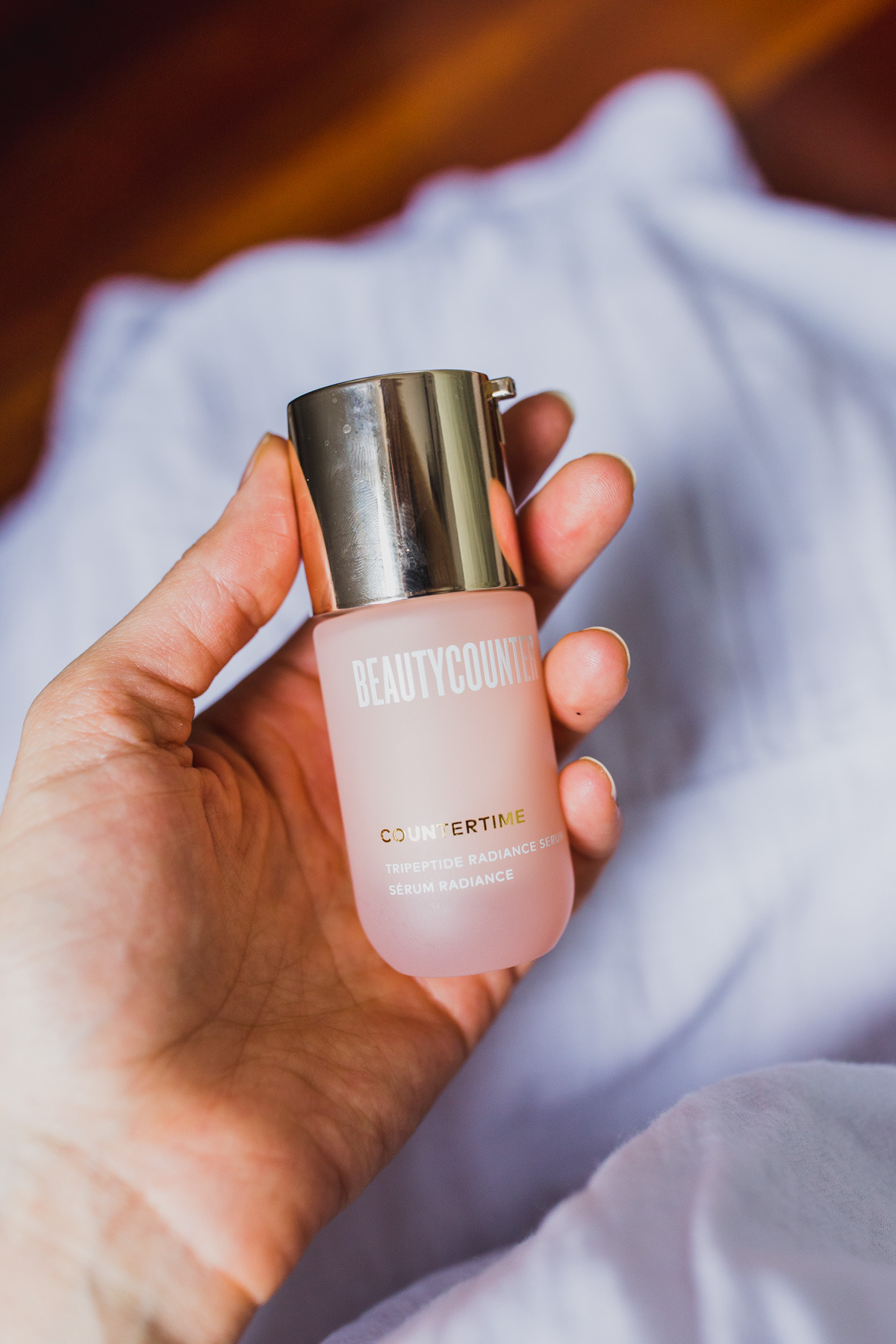 The Beautycounter Countertime regimen is one of the best anti-aging skin products and is considered a safe beauty product for pregnancy. The bakuchiol benefits are similar to retinol, but non-irritating and safe for pregnancy. This clean beauty skin care product has completely changed my skin—here's my honest review of this pregnancy safe skin care. #naturalskincare #cleanbeauty #beautycounter