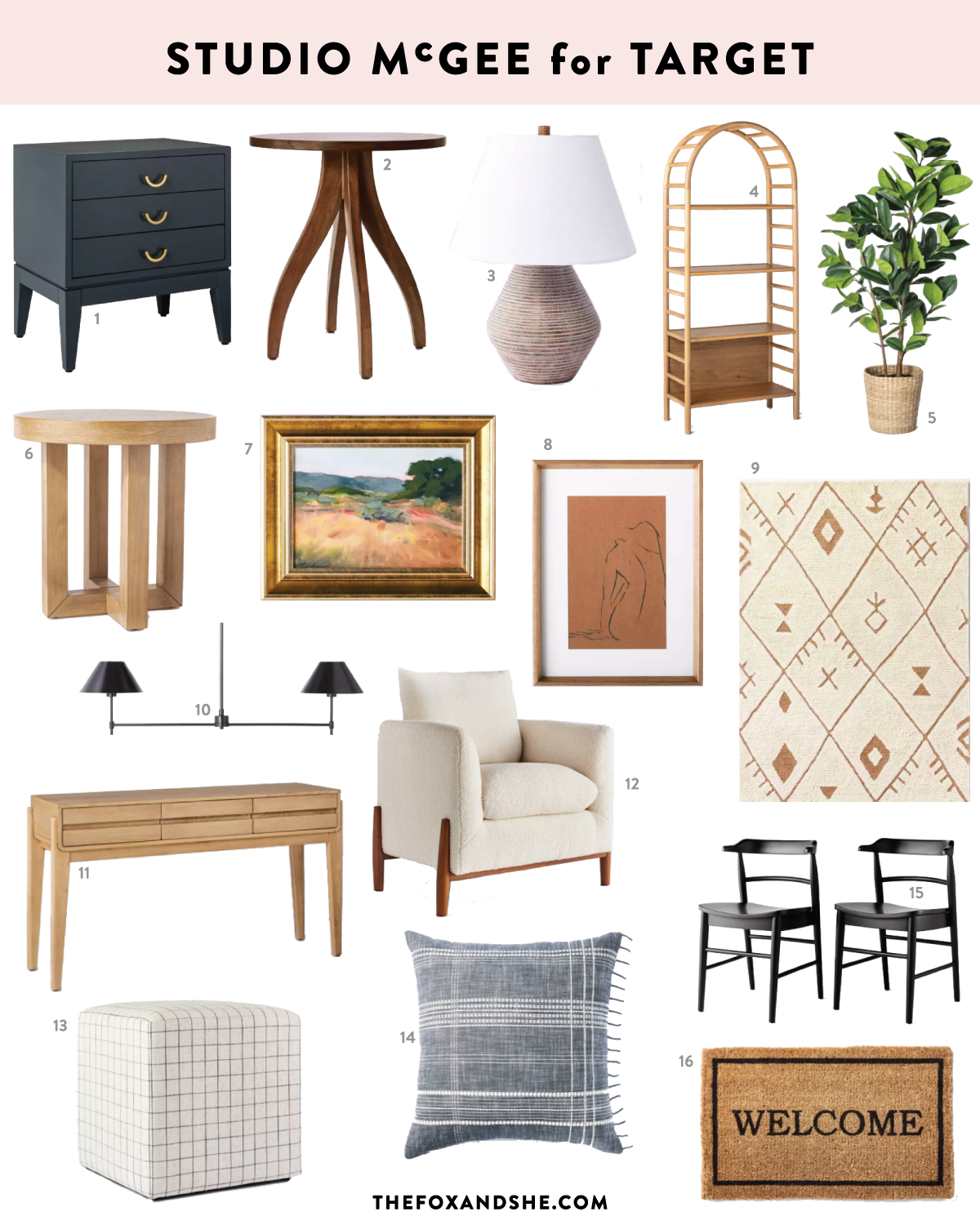 Studio McGee for Target: What's on My List - The Fox & She