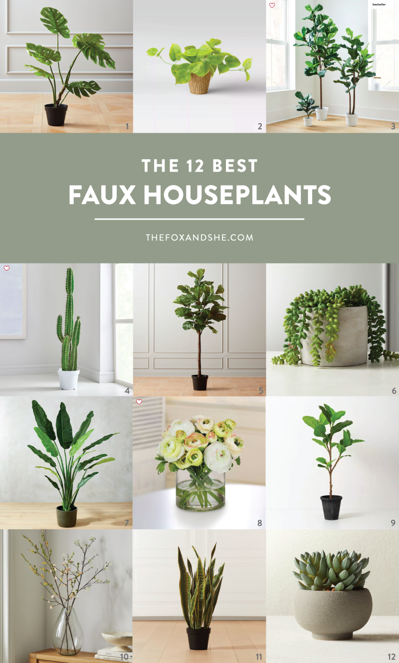 best faux houseplants