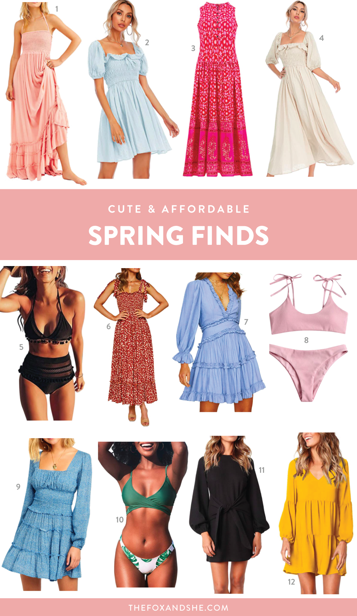 12 Cute & Affordable Spring Finds 12 Cute & Affordable Spring Finds