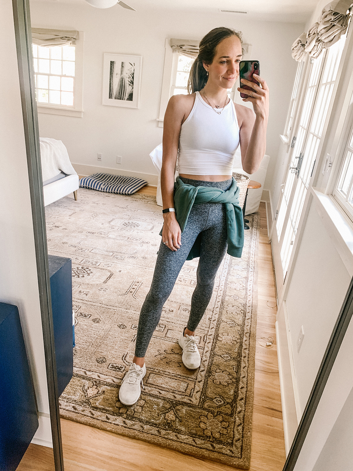 casual athleisure outfit