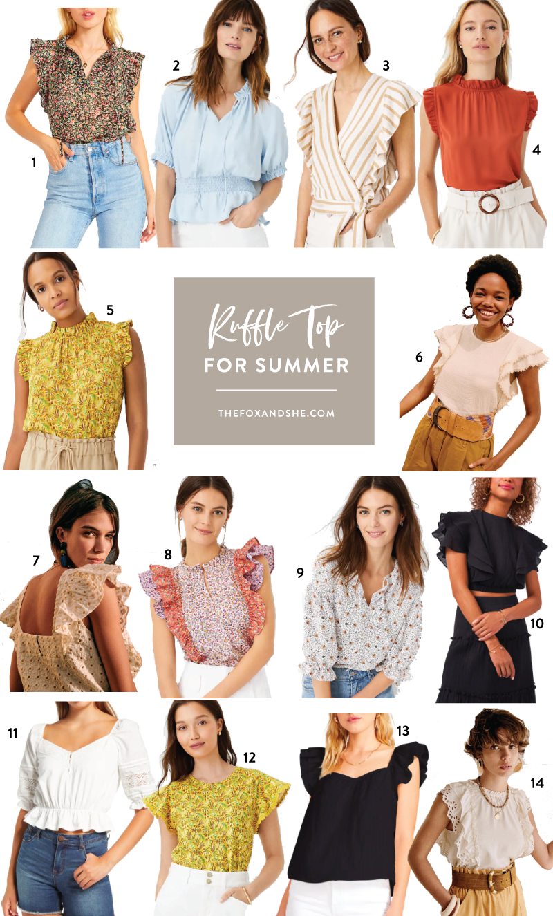 ruffle tops for summer
