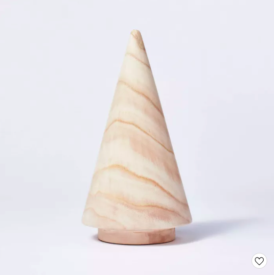 wooden Christmas tree from Holiday Decor I Recently Bought