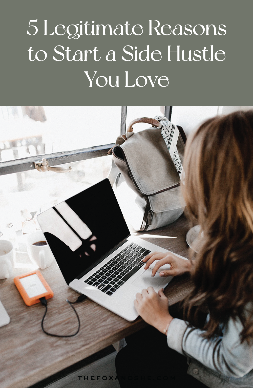 woman working on her laptop and sharing the need to start a side hustle woman working on her laptop and sharing the need to start a side hustle