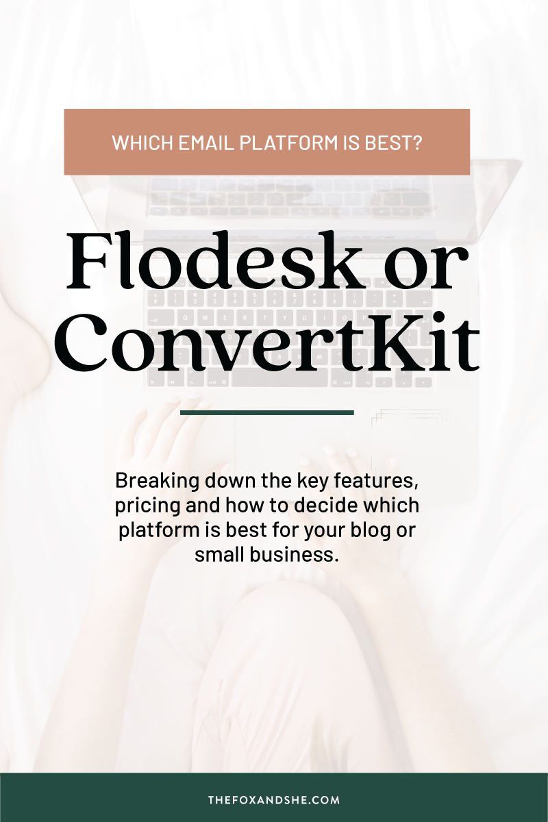 Is Flodesk or ConvertKit right for your small business? Blog Cover