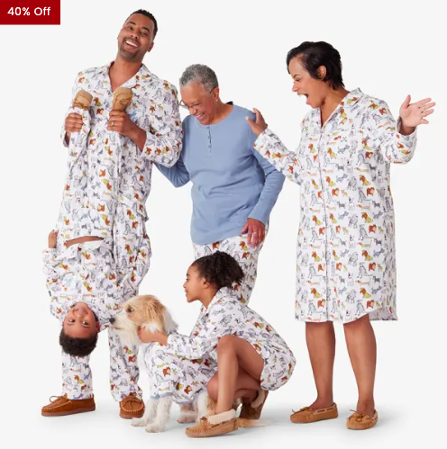 Family Christmas Pajamas, Classic Family Style
