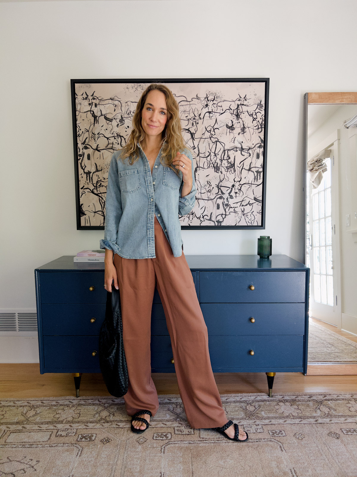 how to style wide leg pants casual