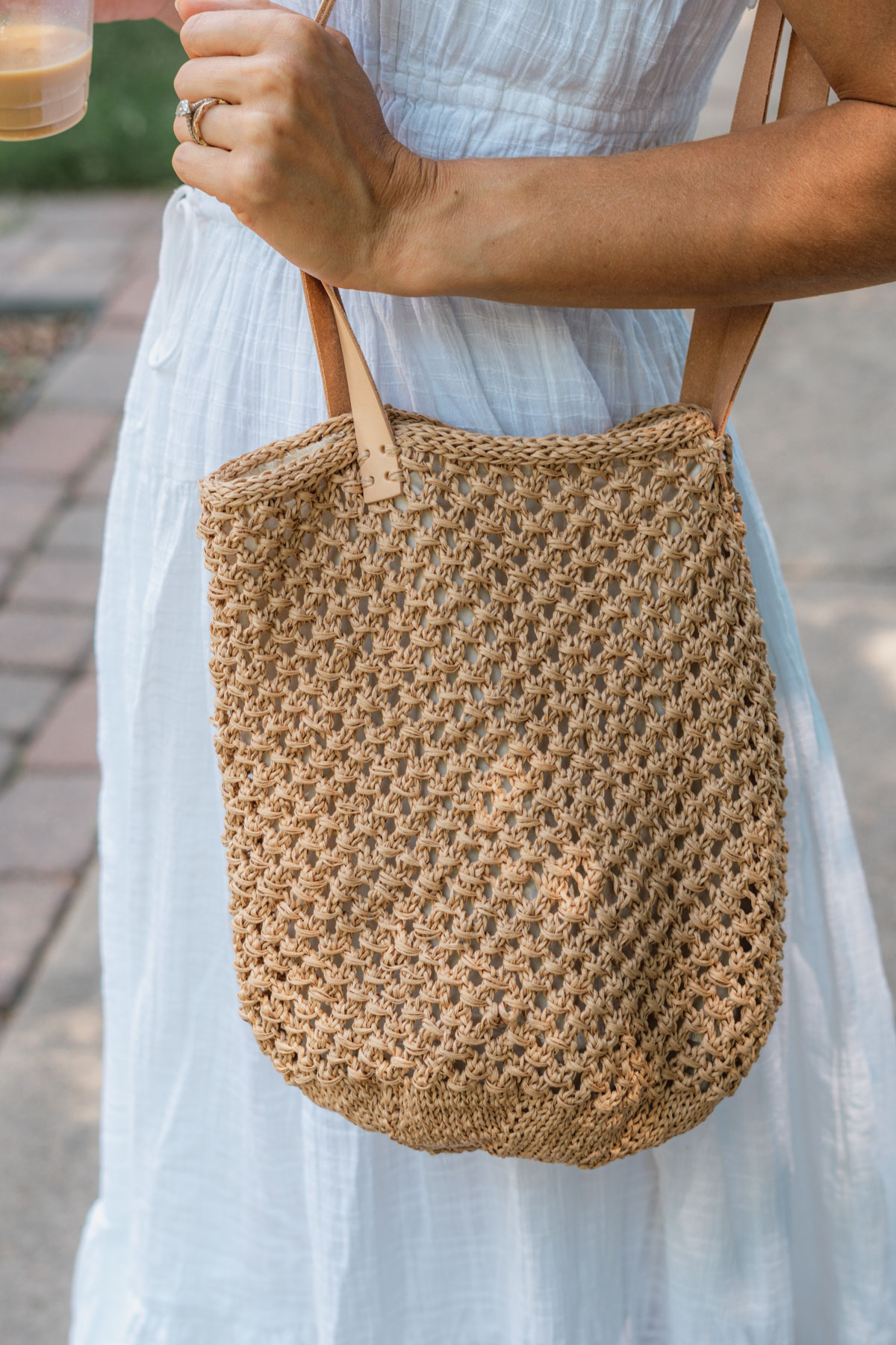 woven handbag