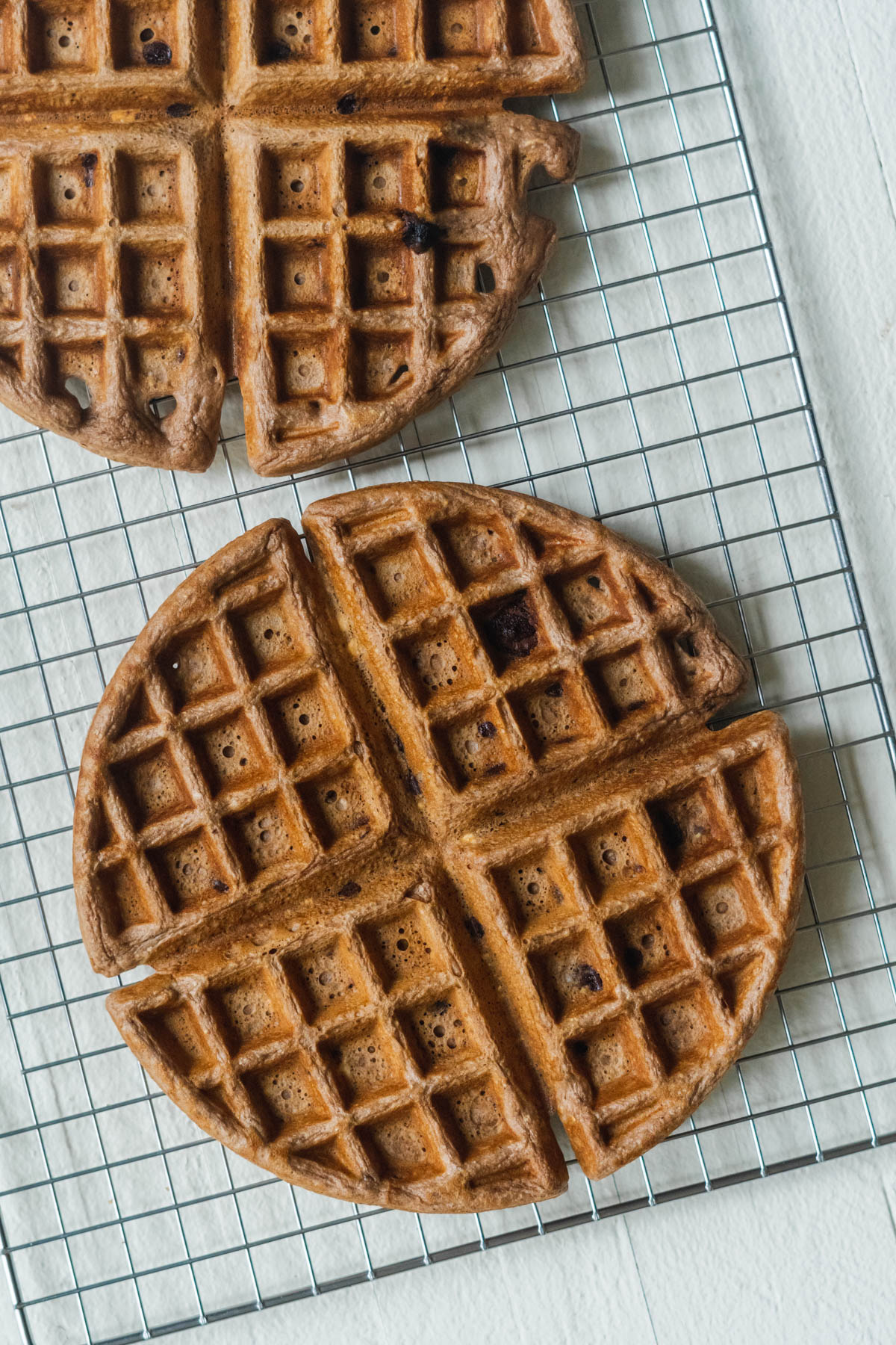 chocolate protein waffles