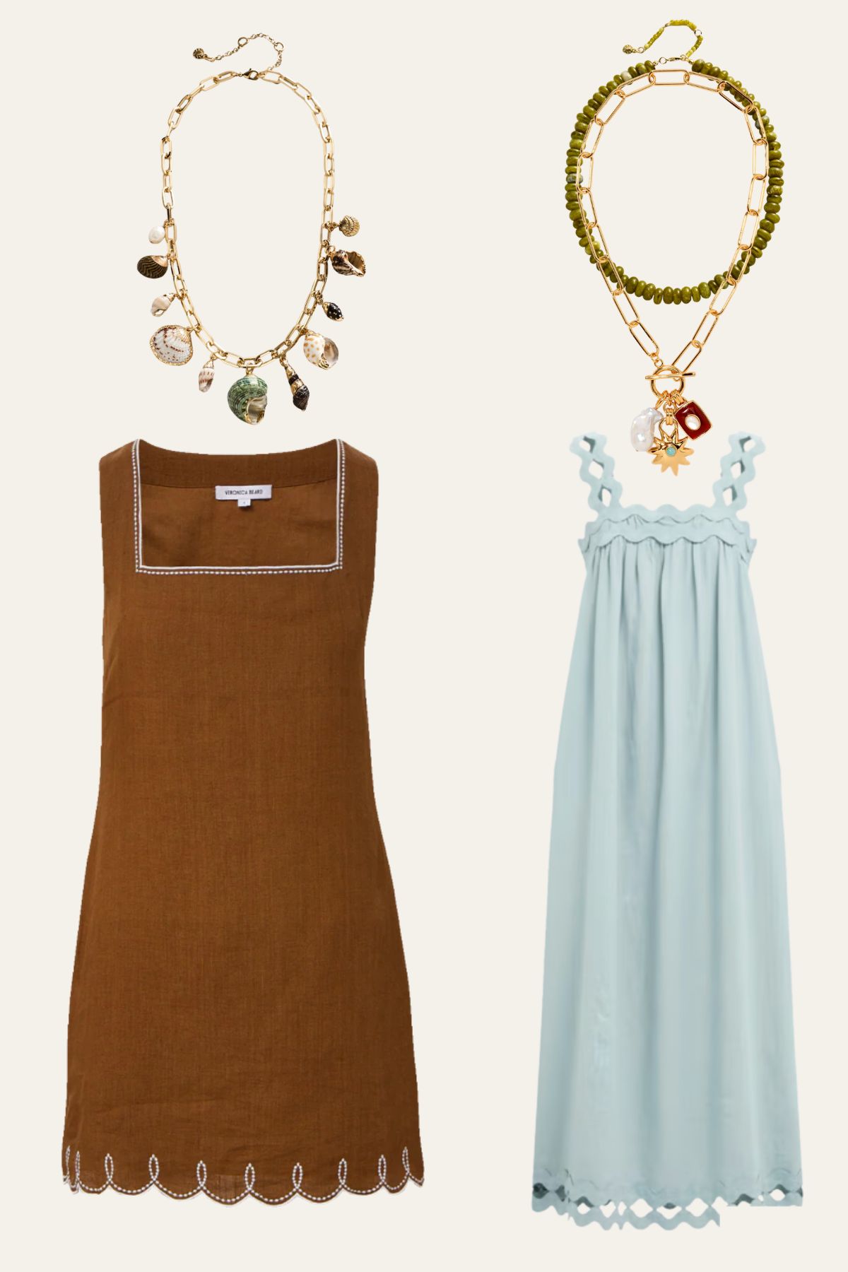 How to Wear Necklaces with Dresses
