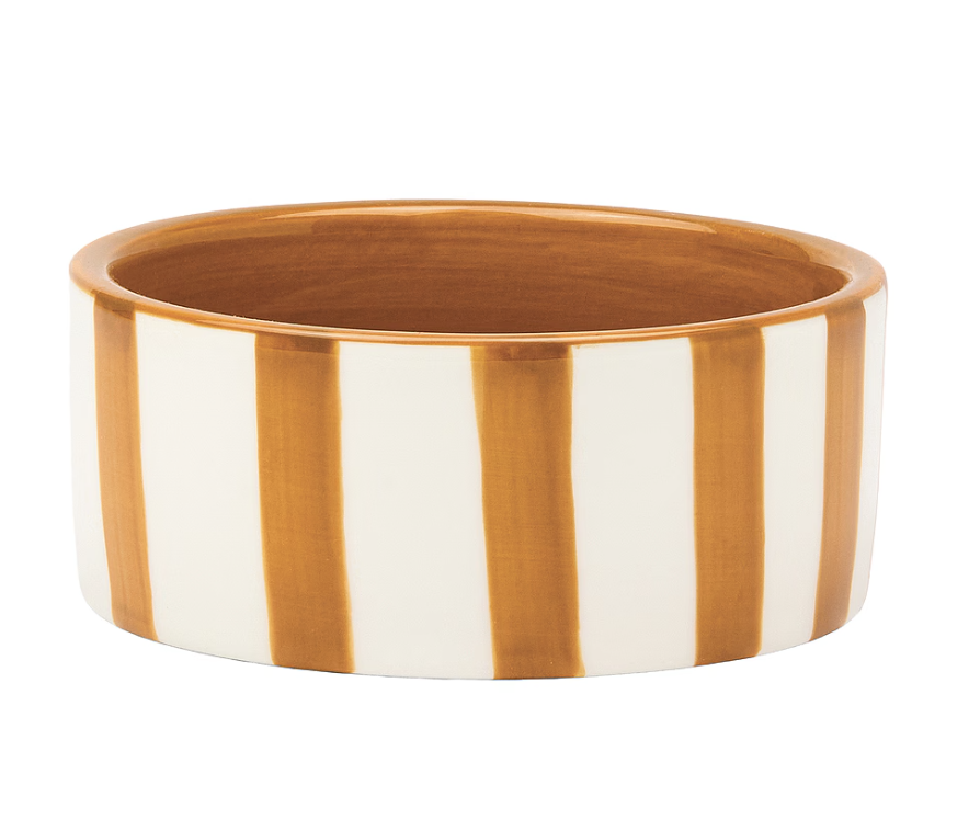 striped ceramic wine coaster