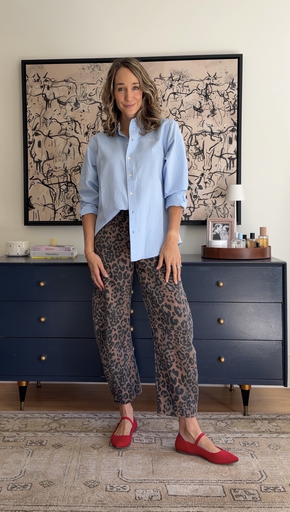 what to wear with barrel leg pants